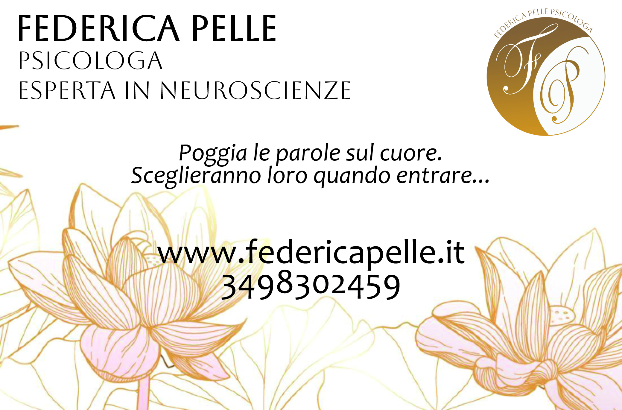 Business card - Federica Pelle Psicologa