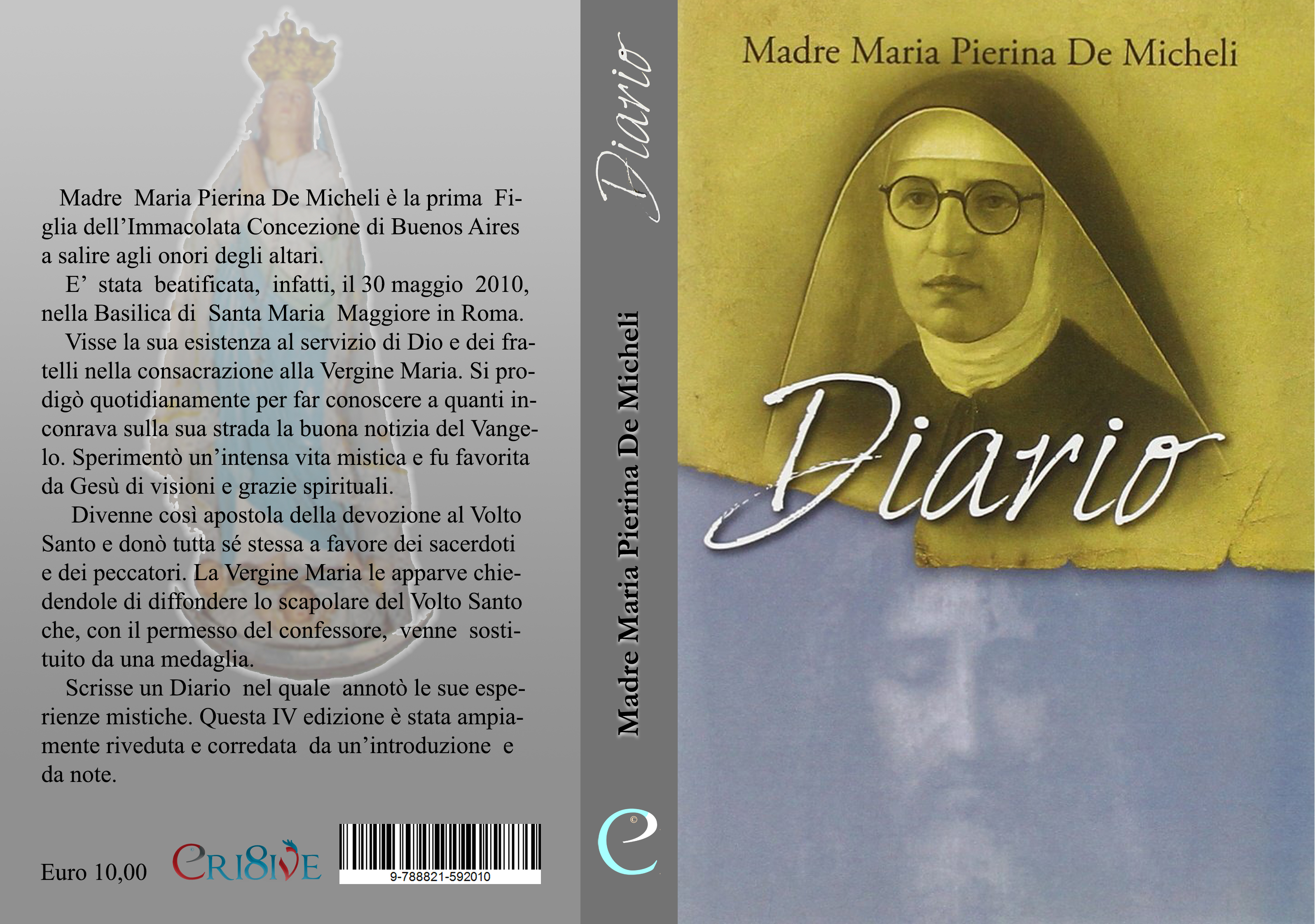 Cover Design - Diario di Madre Maria Pierina de Micheli